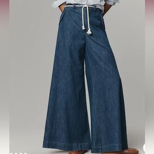 Pilcro High-Rise Wide-Leg Jeans